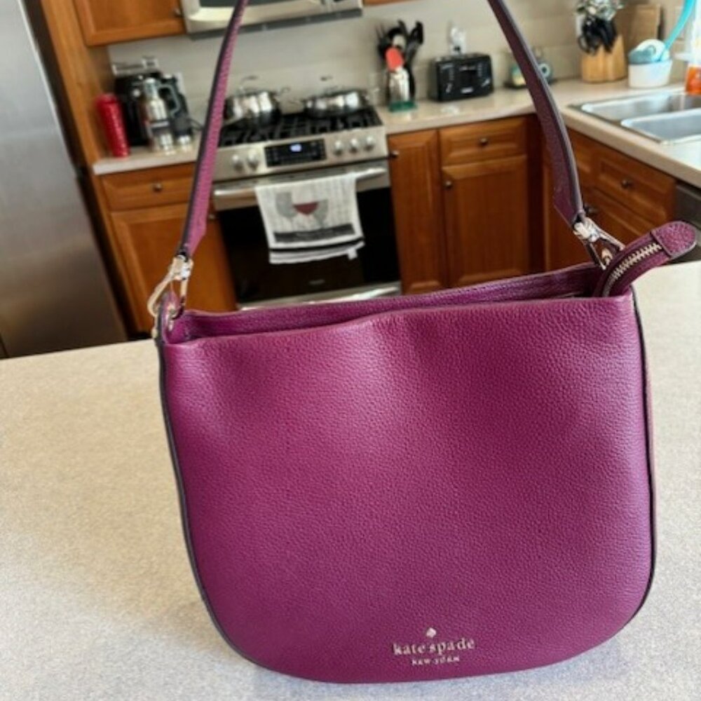 Kate Spade Handbag, raspberry / plum